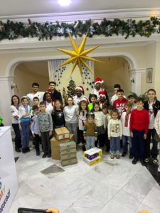 lydia wilson foundation celebrating christmas with ukrainian refugee children displaced by war